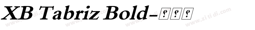 XB Tabriz Bold字体转换
